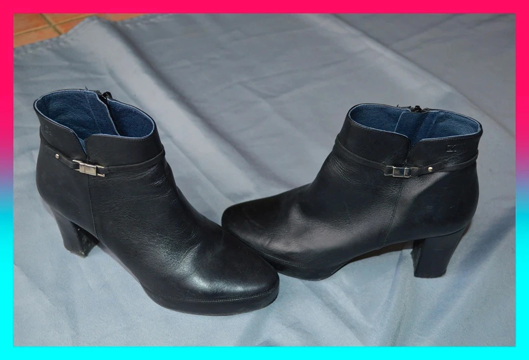 Bottines Dorking – 37 – Noir – Élégantes en cuir